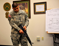 SPC Rodriguez during his Function Check class